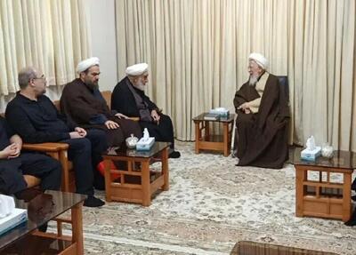 دیدار حجتالاسلاموالمسلمین محمدی گلپایگانی و سیدحسن خمینی با آیتالله جوادی آملی