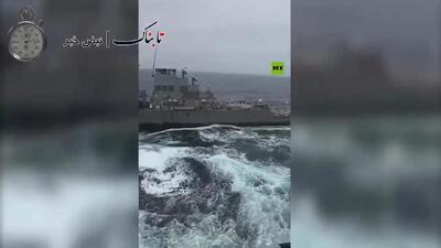  لحظه بازگشت ناو آمریکایی به آمریکا+ ویدیو
