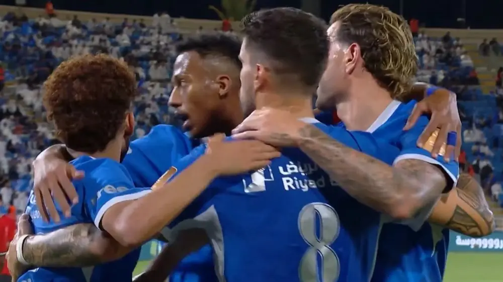 گل اول الهلال به الرائد (روبن نوس)