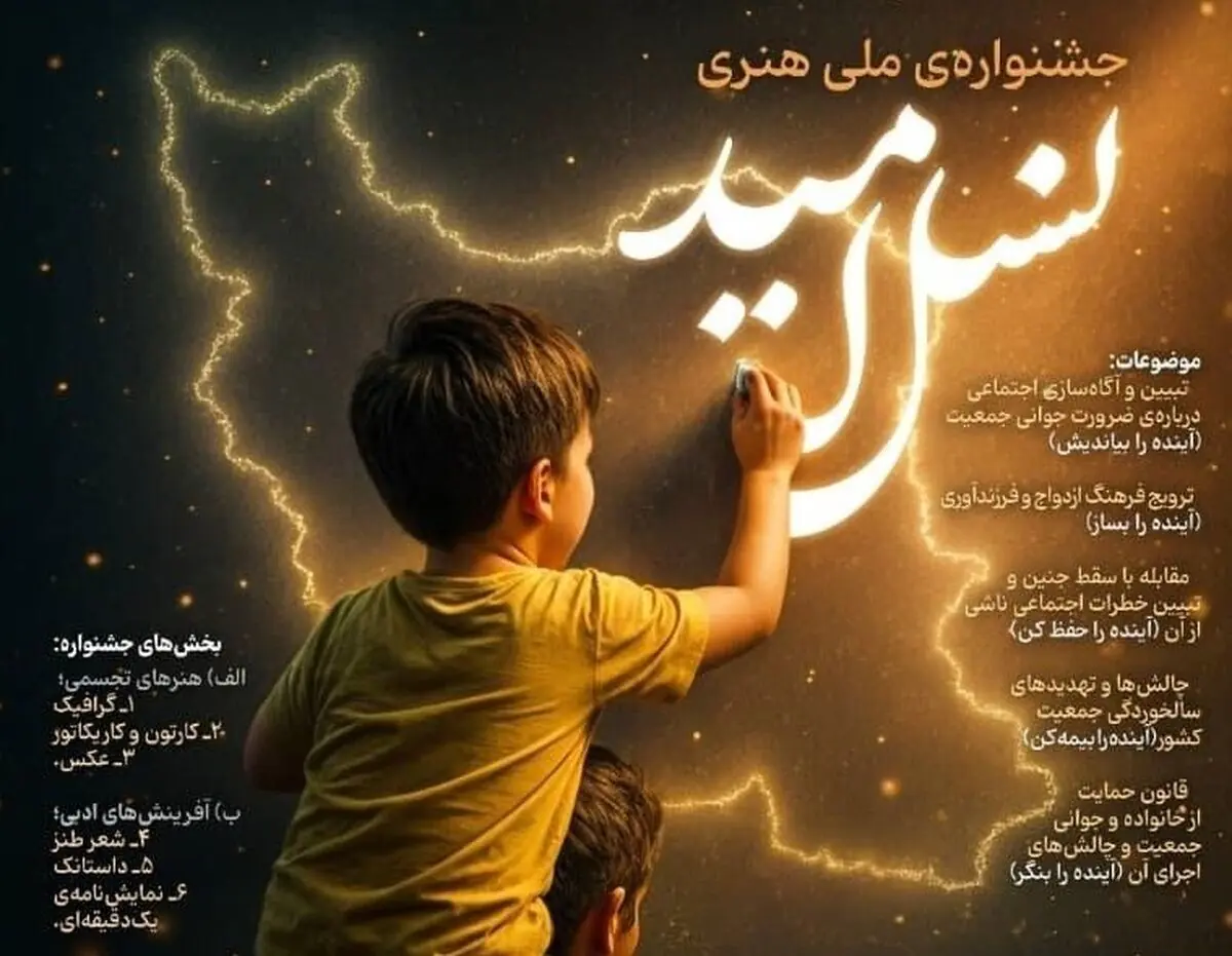 برگزاری جشنواره ملی هنری نسل امید در یزد