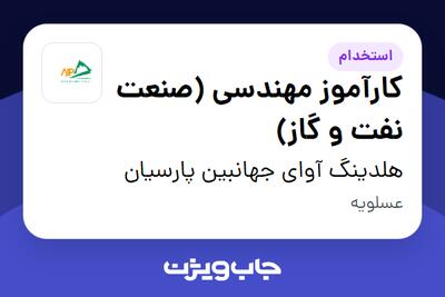 استخدام کارآموز مهندسی (صنعت نفت و گاز) - آقا در هلدینگ آوای جهانبین پارسیان