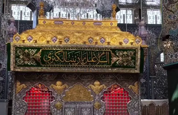 فیلم/ ضریح سیده زینب(س) غبارروبی شد