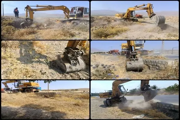 لایروبی ۲۰ دهانه پل در محور بروجرد - اشترینان