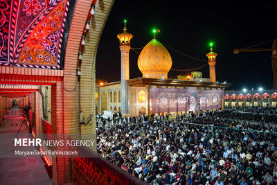 برگزاری سوگ امام حسن عسکری(ع) و رهبر شهید انقلاب در حرم شاهچراغ(ع)