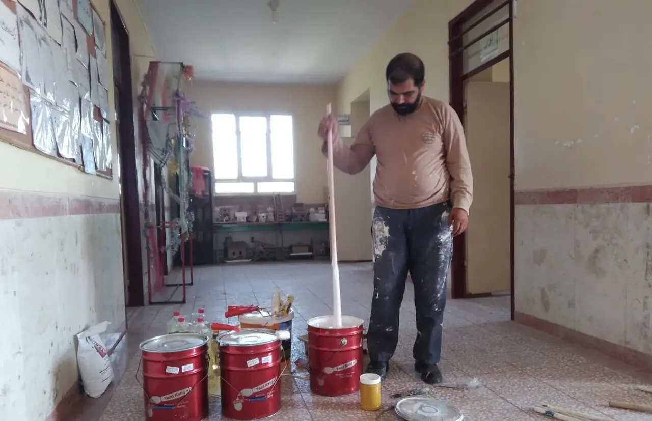  مدرسه روستای خونیق اهر در قالب طرح شهید عجمیان شاداب‌سازی شد