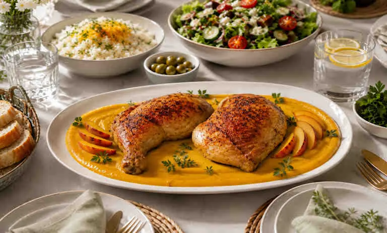 طرز تهیه مرغ با سس هلو با طعمی بینظیر
