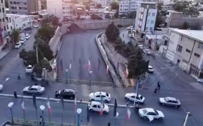 ببینید| آسفالت یک رودخانه در لرستان!