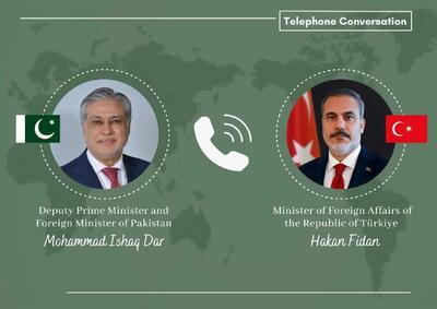 رایزنی تلفنی وزیران خارجه پاکستان و ترکیه درباره تحولات منطقه