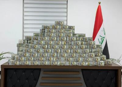 کوهی از دلار کشف شده در پرونده فساد مقام نفتی عراق