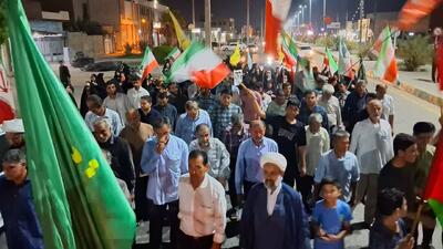 تجمع باشکوه مردم انقلابی آبدان در تجمعات خیابانی + فیلم و عکس