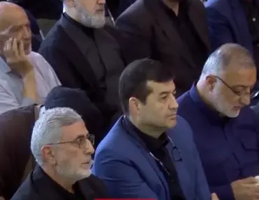 حضور سردار قاآنی در مراسم چهلم آقای شهید ایران | آخرین خبر