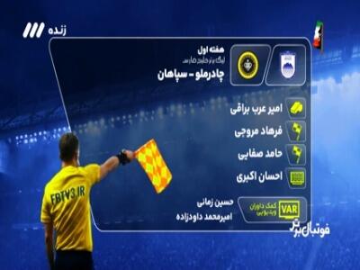 کارشناسی داوری دیدار چادرملو - سپاهان