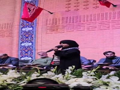 بغض و گریه دختربچه برای رهبر شهید محفل مشهد مقدس