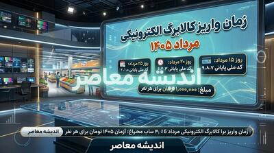 زمان شارژ کالابرگ ۱۴۰۵؛ جدول زمانبندی جدید بر اساس کد ملی