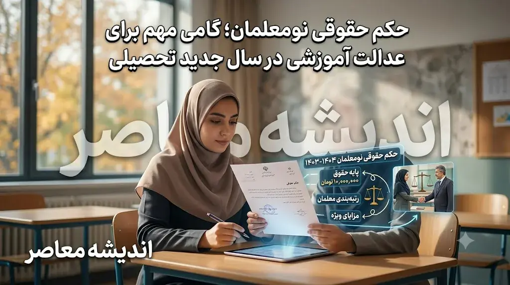 حقوق نومعلمان در سال تحصیلی ۱۴۰۵۱۴۰۶