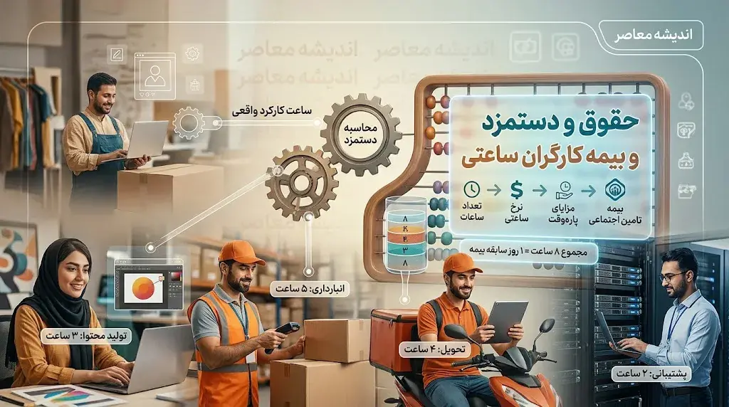 حقوق و دستمزد و بیمه کارگران ساعتی در سال ۱۴۰۵؛ از نرخ پایه تا مزایا و کسورات