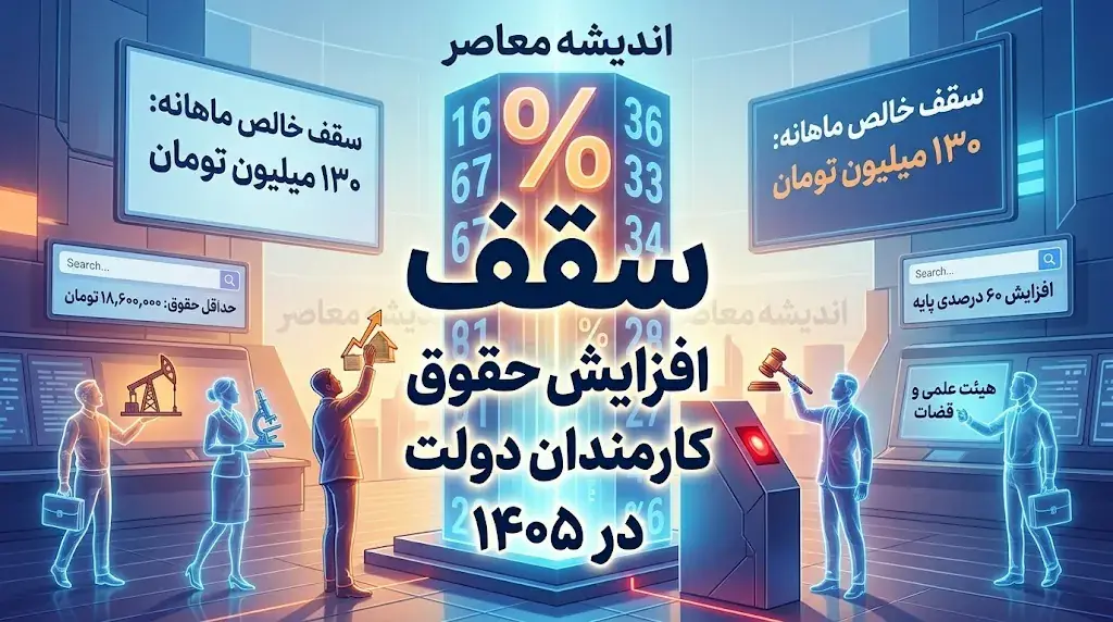 سقف افزایش حقوق کارمندان دولت در سال ۱۴۰۵؛ افزایش پلکانی و حداقل حقوق ۱۸ میلیون و ۷۰۰ هزار تومان