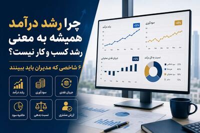 چرا رشد درآمد همیشه به معنای رشد کسب و کار نیست؟ 6 شاخصی که مدیران باید ببینند