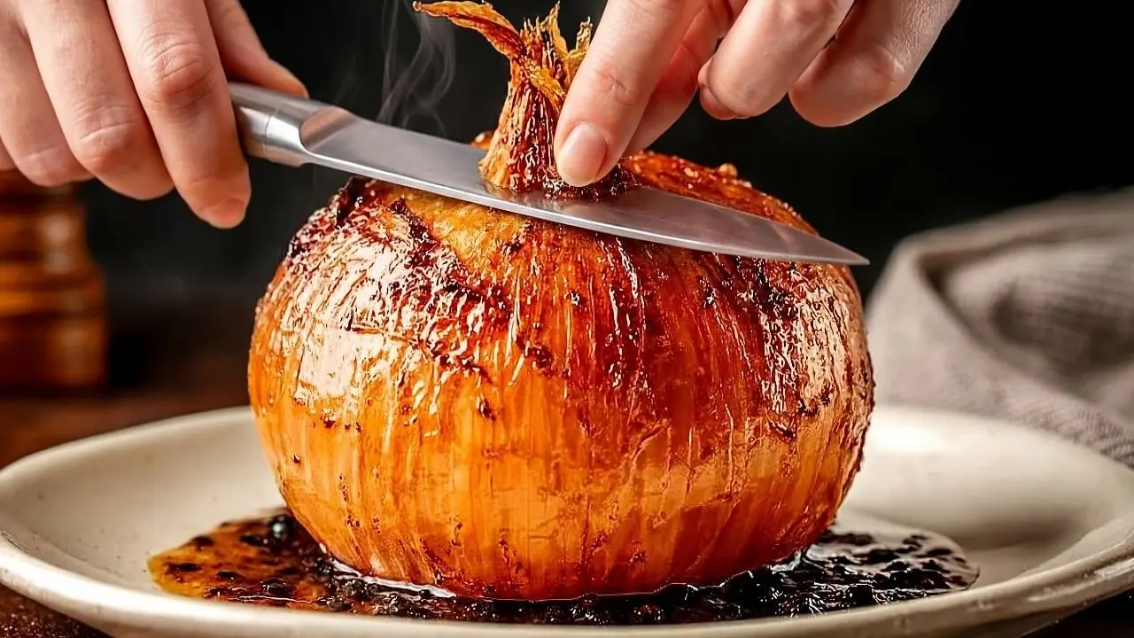 اگر ۱ پیاز و یک تکه فویل دارید شامی سرع و خوشمزه بپزید