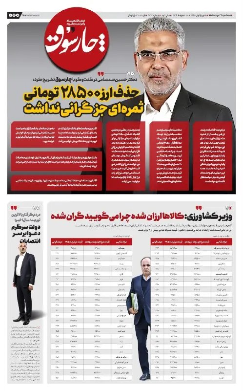 📸 دکتر حسین صمصامی در گفتوگو با چارسوق تشریح کرد; حذف ارز ۲۸۵۰۰ تومانی ثمرهای جز گرانی نداشت