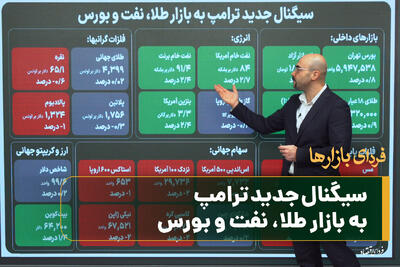  سیگنال جدید ترامپ به بازار طلا، نفت و بورس