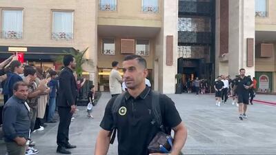 خروج تیم سپاهان از هتل محل اقامت و حرکت به سمت ورزشگاه نقش جهان