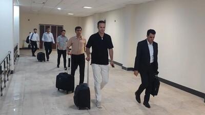  ورود کادر داوری به استادیوم شهید وطنی پیش از بازی نساجی - استقلال