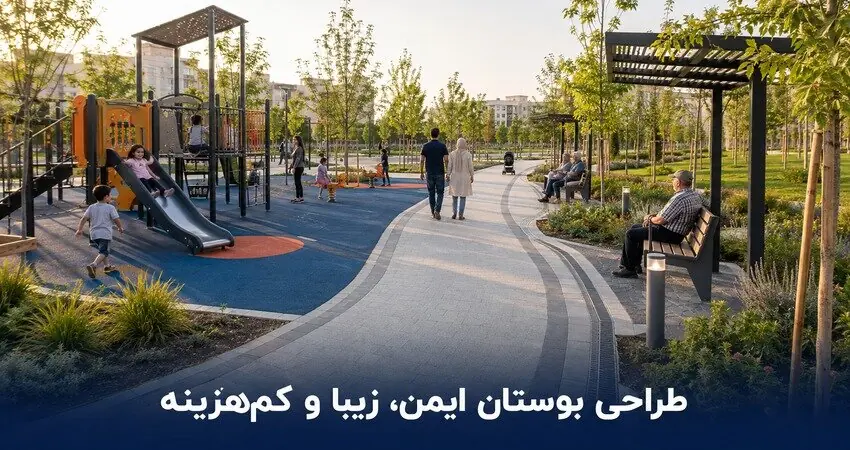 چگونه بوستانی ایمن، زیبا و کمهزینه برای نگهداری، طراحی کنیم؟