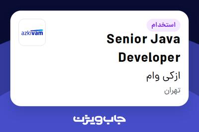  استخدام Senior Java Developer در ازکی وام