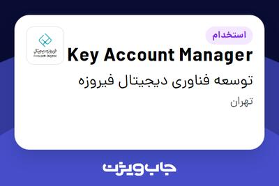 استخدام Key Account Manager در توسعه فناوری دیجیتال فیروزه