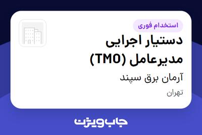 استخدام دستیار اجرایی مدیرعامل (TMO) - خانم در آرمان برق سپند