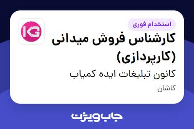 استخدام کارشناس فروش میدانی (کارپردازی) در کانون تبلیغات ایده کمیاب
