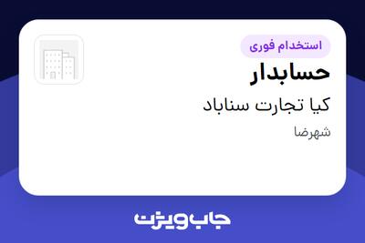 استخدام حسابدار در کیا تجارت سناباد