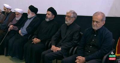 حضور رئیسجمهور در مراسم چهلم تدفین رهبر شهید انقلاب