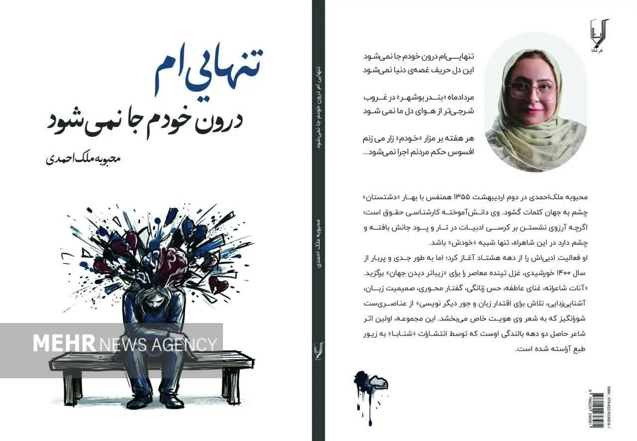  مجموعه شعر «تنهایی‌ام‌ درون خودم جا نمی‌شود» منتشر شد
