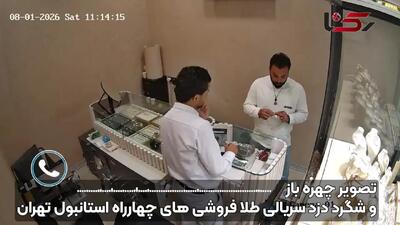 دزد جنجالی سریالی طلافروش ها دستگیر شد / با انتشار فیلم چهره باز در رکنا و در عملیات فوق تخصصی آگاهی تهران صورت گرفت