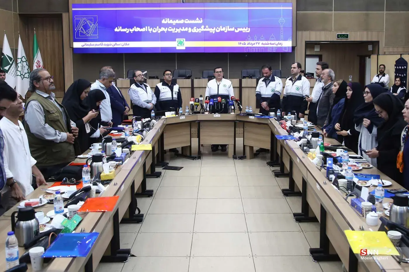 نشست خبری رئیس سازمان پیشگیری و مدیریت بحران