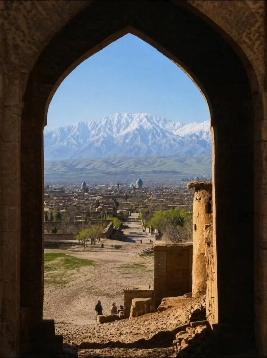 عکس رنگی از شیراز در زمان احمدشاه قاجار