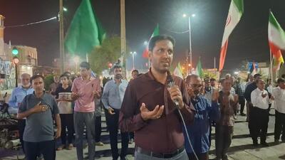 گزارش تصویری از تجمع انقلابی مردم آبدان در میدان مقاومت