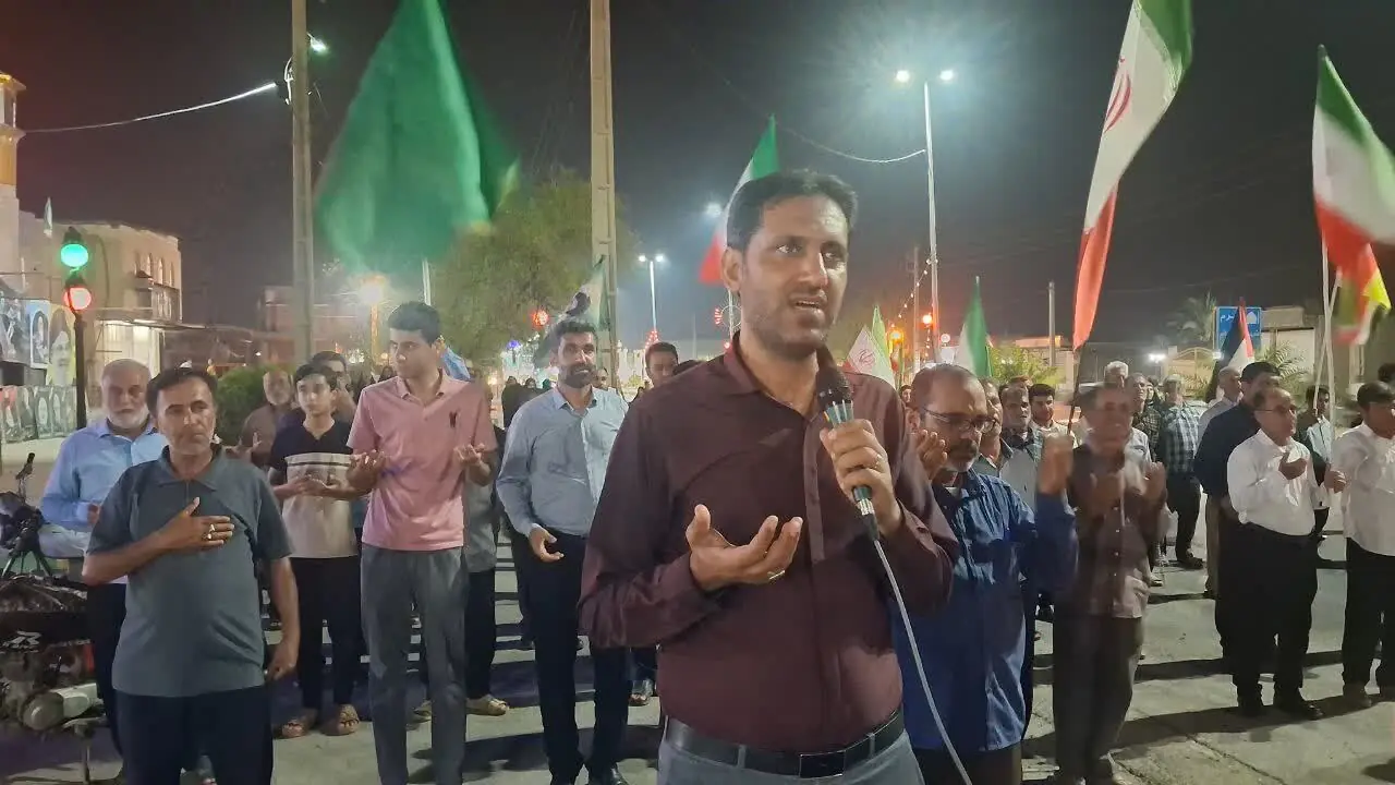 گزارش تصویری از تجمع انقلابی مردم آبدان در میدان مقاومت