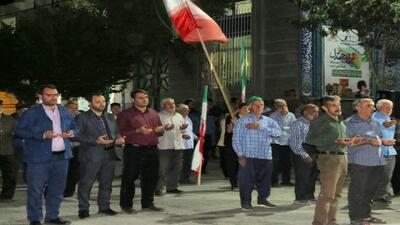  قابی دیگر از وطن پرستی مردم شهباز در تجمعات خیابانی + عکس