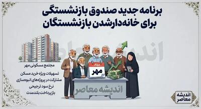 برنامه جدید صندوق بازنشستگی برای خانه دار شدن بازنشستگان