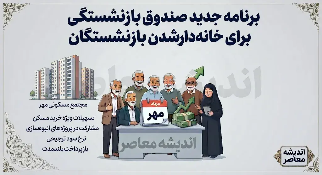 برنامه جدید صندوق بازنشستگی برای خانه دار شدن بازنشستگان