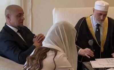 روبرتو کارلوس مسلمان شد و ازدواج کرد + عکس