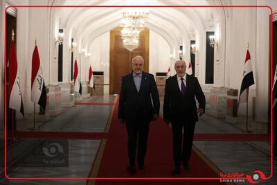 کلیپ منتشرشده از سوی نخستوزیر عراق، از دیدار وی با رئیس مجلس شورای اسلامی، و هیأت پارلمانی جمهوری اسلامی ایران