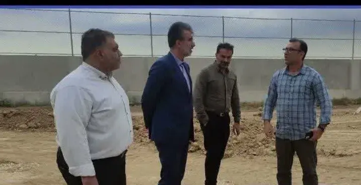 بازدید مدیرکل ورزش و جوانان از زمین فوتبال و خانه کشتی رستمکلا