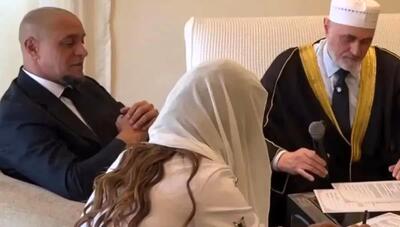 عکس های ازدواج روبرتو کارلوس با عروس مسلمان/ مراسم عقد ستاره سابق برزیلی ها اسلامی برگزار شد؟