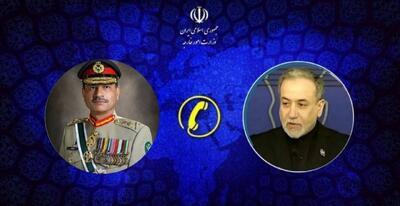  تماس تلفنی وزیر امور خارجه با فرمانده ارتش پاکستان