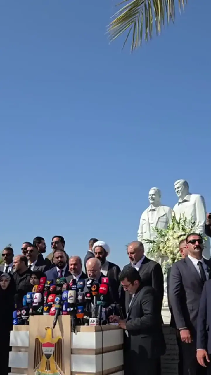  تصاویر؛ قالیباف در محل شهادت شهید قاسم سلیمانی