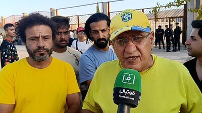 گفت و گو با هواداران صنعت نفت - فجرسپاسی قبل از مسابقه